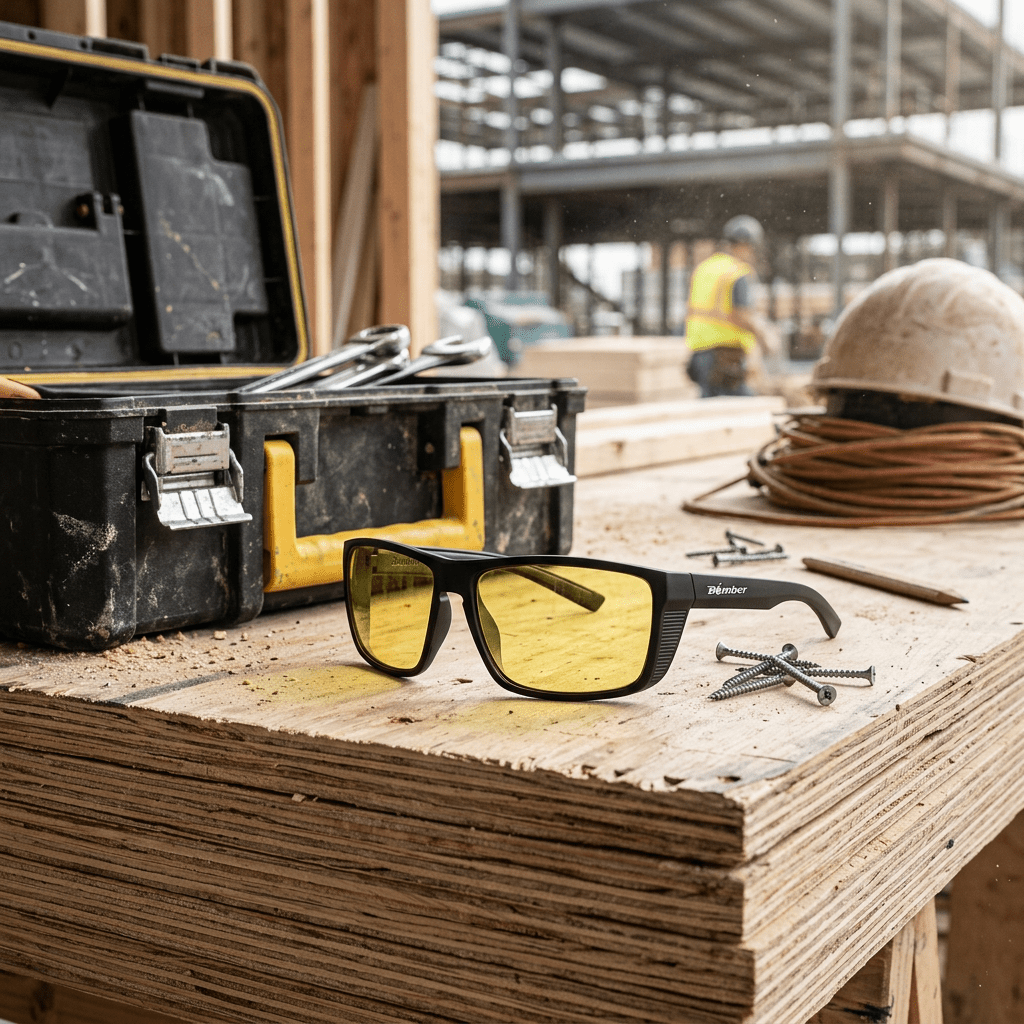 THERMO Bomb Safety - Yellow - Safety Glasses - Bomber Eyewear - TH102