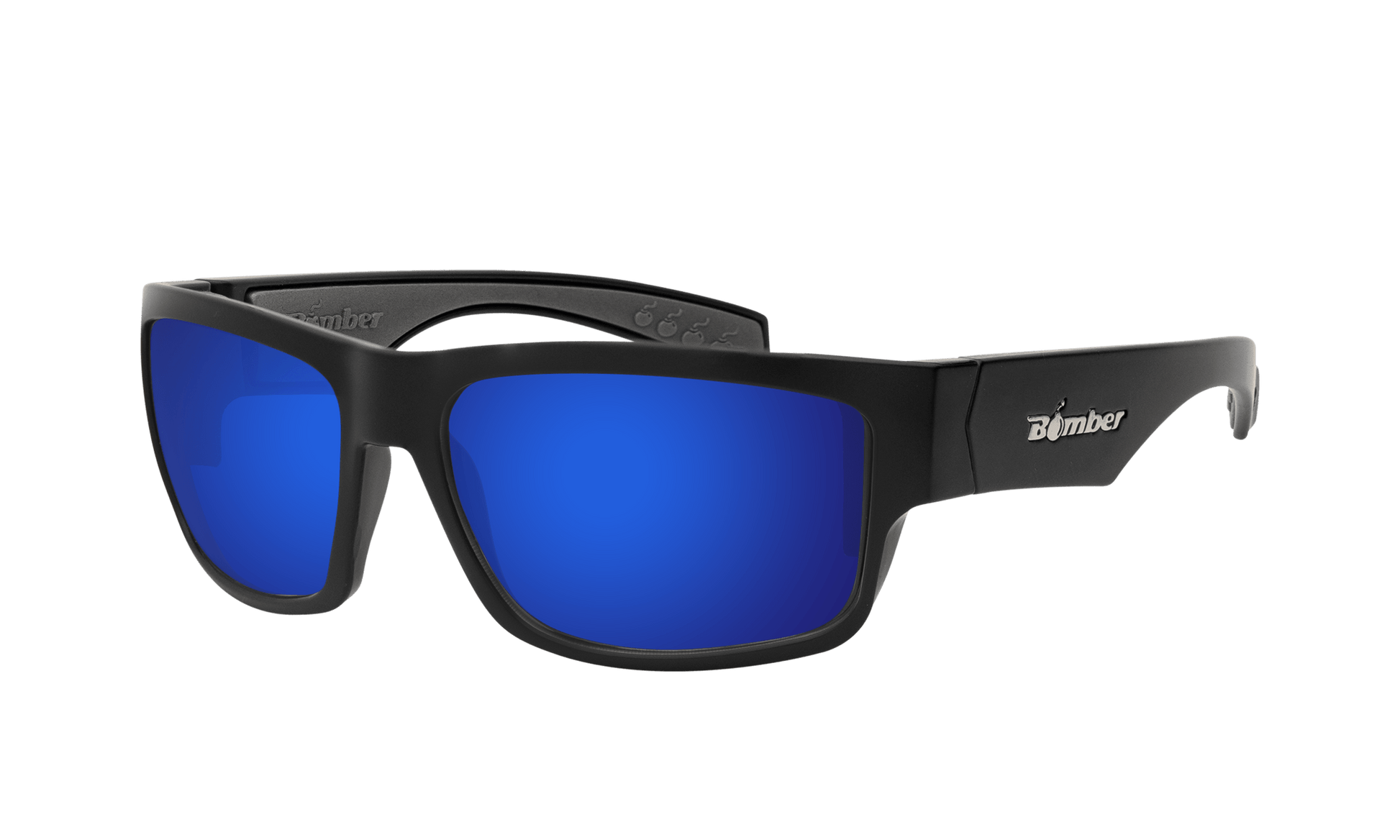 TIGER Safety - Blue Mirror - Safety Glasses - Bomber Eyewear - TR103BM