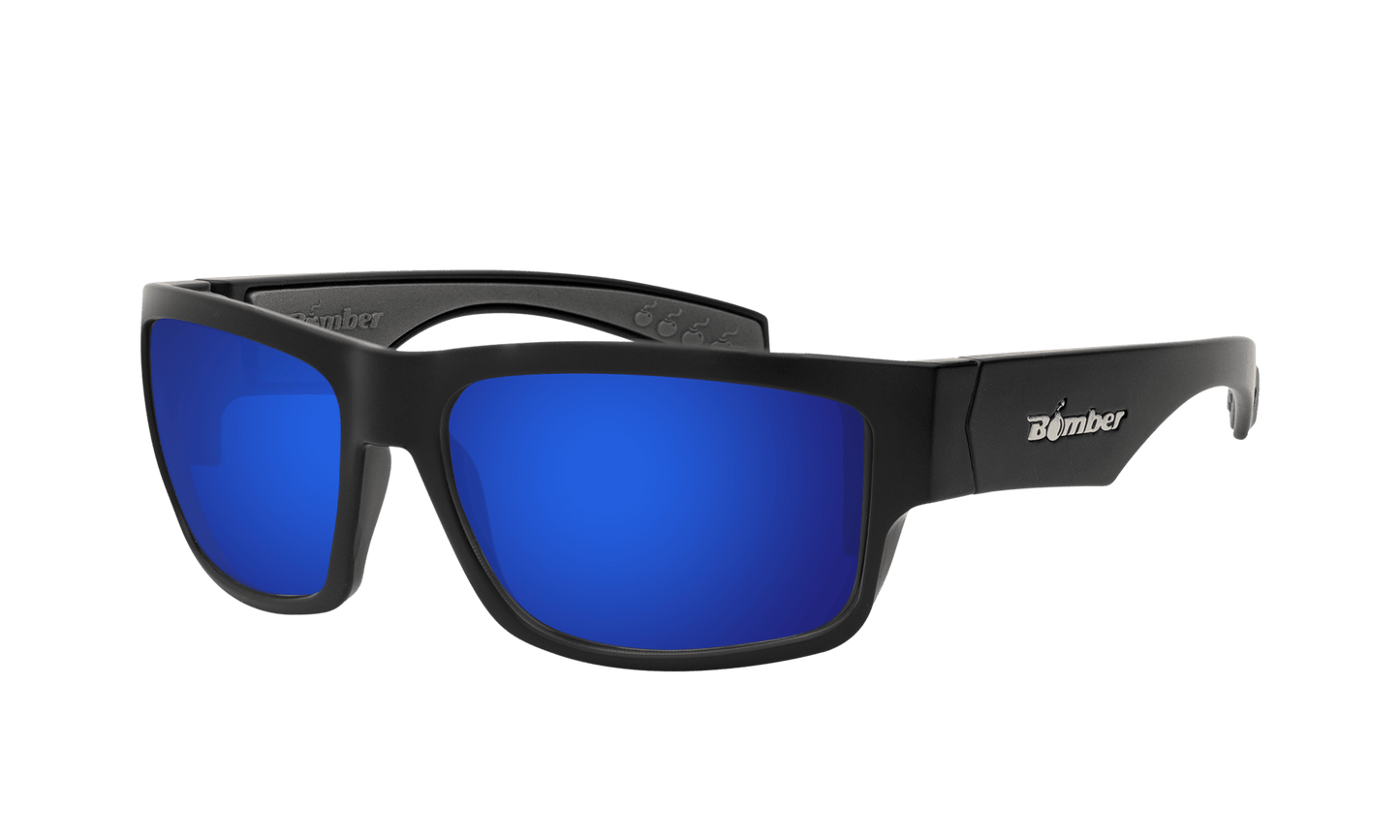 TIGER Safety - Polarized Blue Mirror - Safety Glasses - Bomber Eyewear - TR111BM
