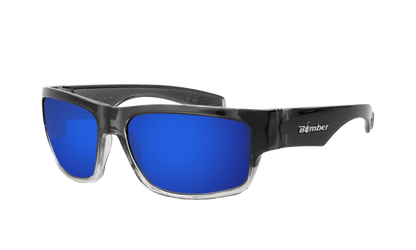 TIGER Safety - Polarized Blue Mirror Crystal - Sunglasses - Bomber Eyewear - TR114BM