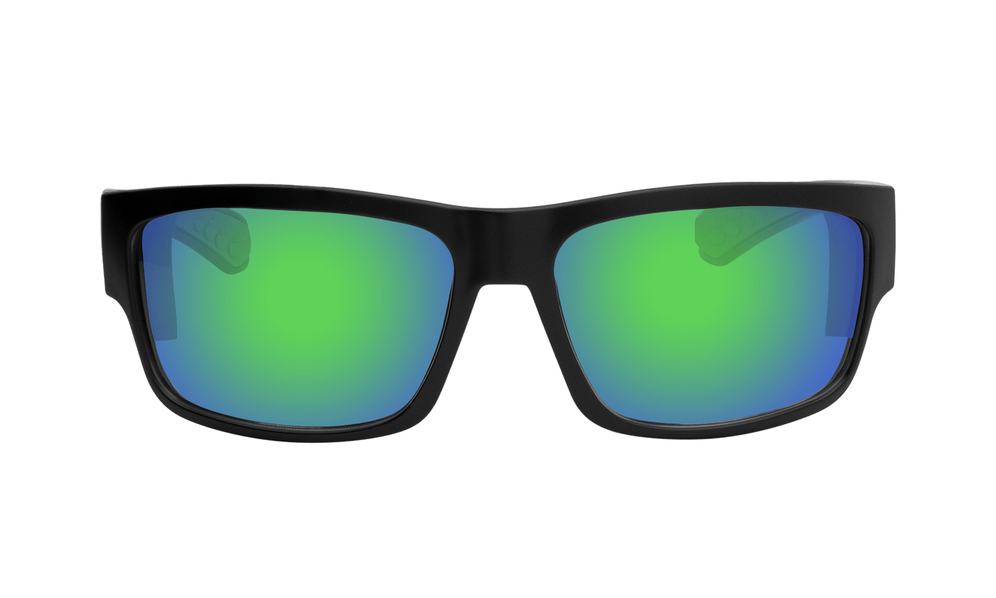 TIGER Safety - Polarized Green Mirror - Safety Glasses - Bomber Eyewear - TR111GM