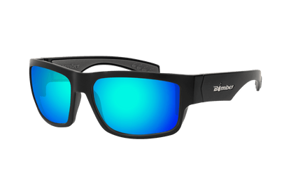 TIGER Safety - Polarized Ice Blue Mirror - Safety Glasses - Bomber Eyewear - TR111ICE