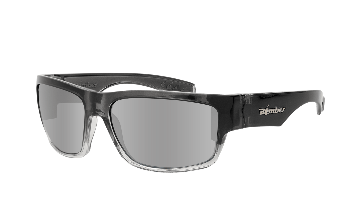 TIGER Safety - Polarized Silver Mirror Crystal - Safety Glasses - Bomber Eyewear - TR114