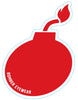 Decal Red Bomb Sticker