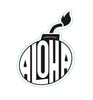 Decal Aloha Bomb Black and White Sticker