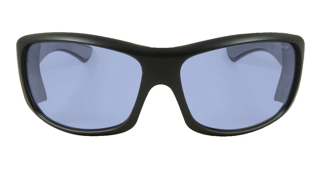 Bomber Butter Matte Black Frame/Light Blue Safety Lens Sunglasses