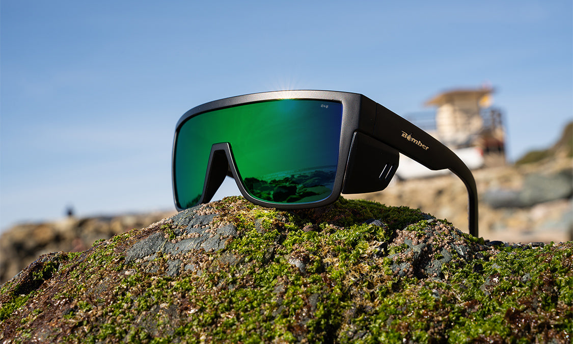 Buzz Bomb Dark Green Tinted Sunglasses | Bomber Eyewear