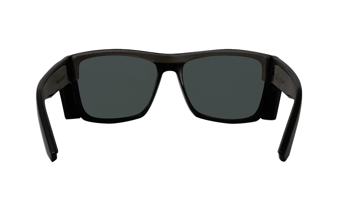 Red Mirror Lens Sunglasses with Side Shields | Bomber Eyewear