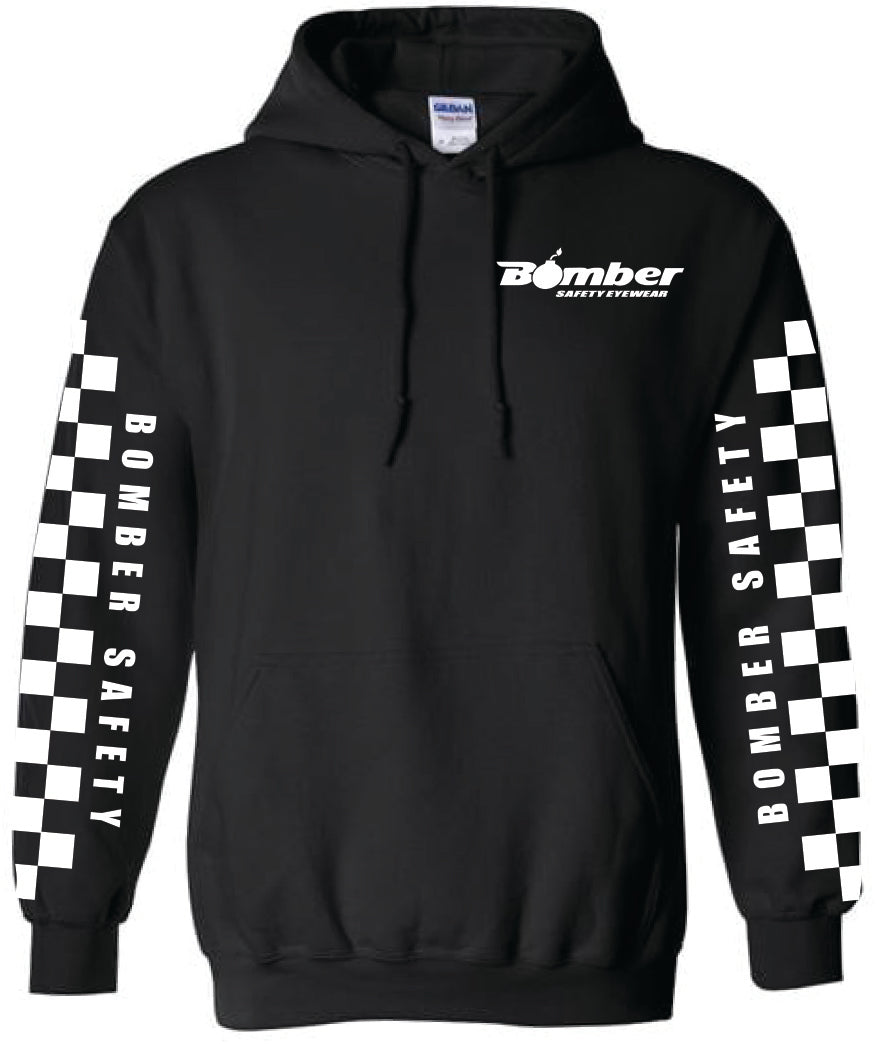 Black checkered hoodie online