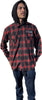 FLANNEL LONG SLEEVE HOODED SHIRT