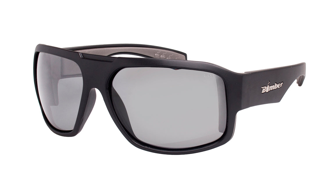 Photochromic Safety Glasses with Matte Black Frame