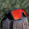 BUZZ Bomb Safety - Polarized Fire Red Mirror