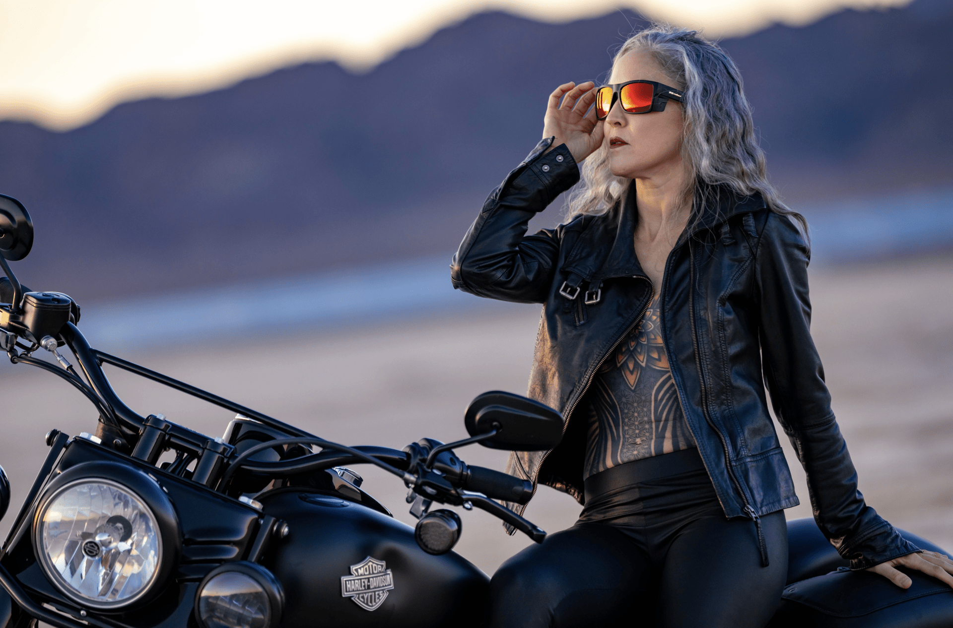 Red Mirror Lens Sunglasses with Side Shields | Bomber Eyewear