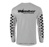 T-SHIRT GRAY CHECKER LONG SLEEVE