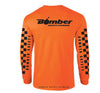 T-SHIRT ORANGE CHECKER LONG SLEEVE