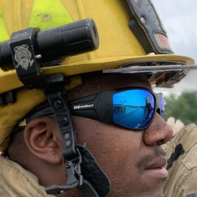 AHI Safety - Polarized Ice Blue Mirror - Safety Glasses - Bomber Eyewear - AH111ICE