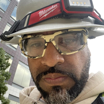 BOOGIE Safety - Clear Camo - Safety Glasses - Bomber Eyewear - BG106C