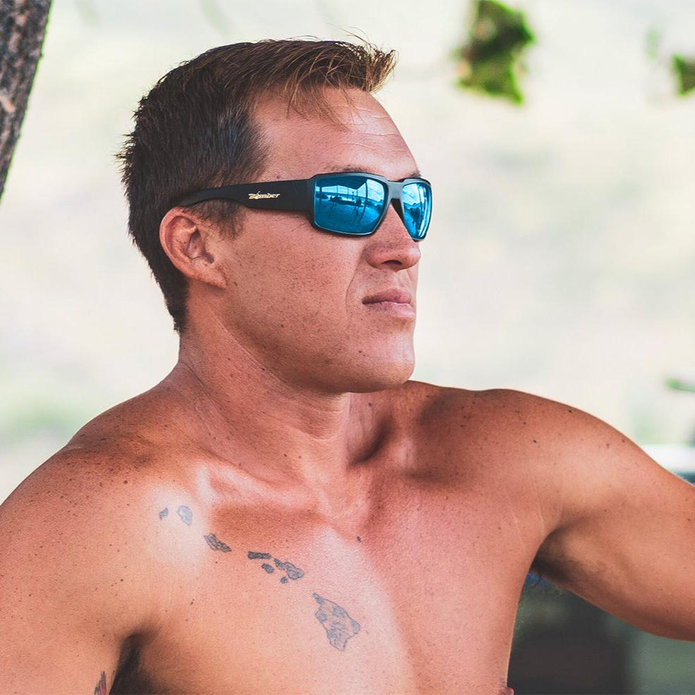 BOOGIE Safety - Ice Blue Mirror - Safety Glasses - Bomber Eyewear - BG103ICE