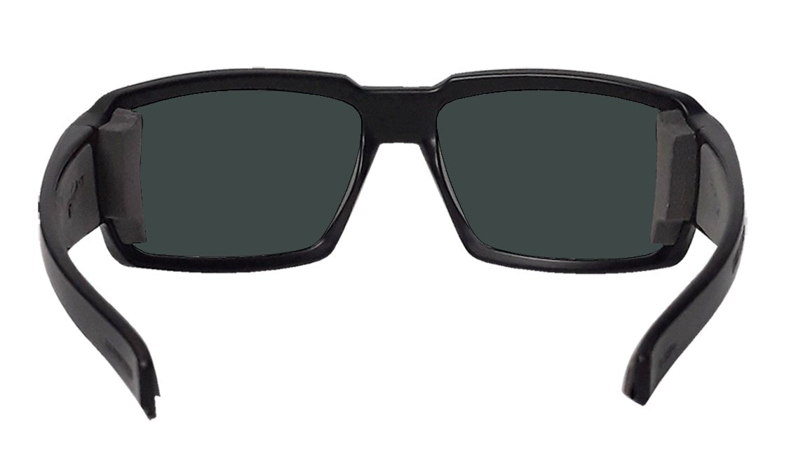 BOOGIE Safety - Polarized Green Mirror Black - Safety Glasses - Bomber Eyewear - BG111GM