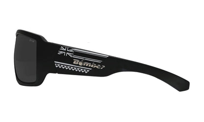 BOOGIE Safety - Polarized Smoke Aloha Series - Safety Glasses - Bomber Eyewear - BG111HW