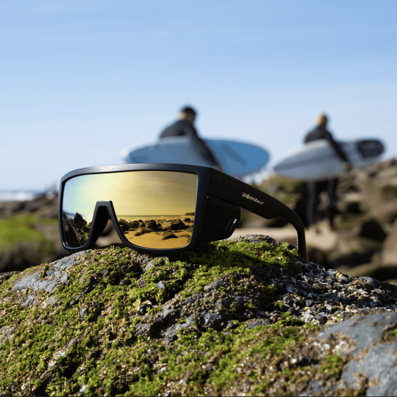 BUZZ Bomb Safety - Gold Mirror - Safety Glasses - Bomber Eyewear - BZ103GLD