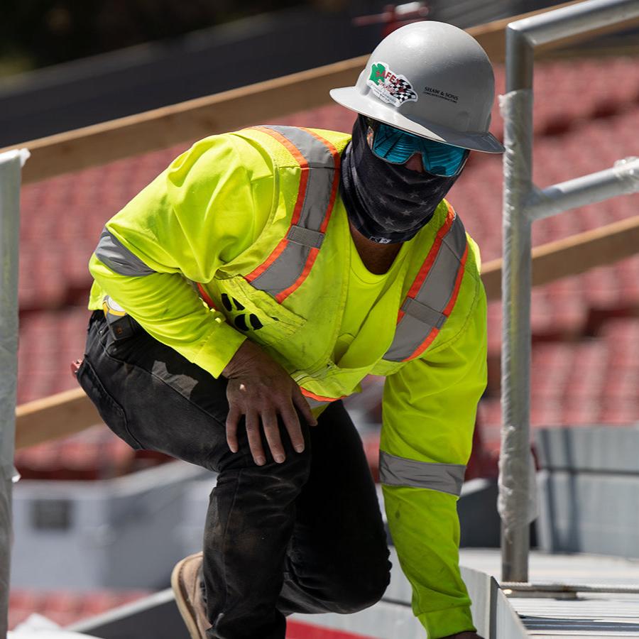 BUZZ Bomb Safety - Ice Blue Mirror Crystal - Safety Glasses - Bomber Eyewear - BZ104ICE