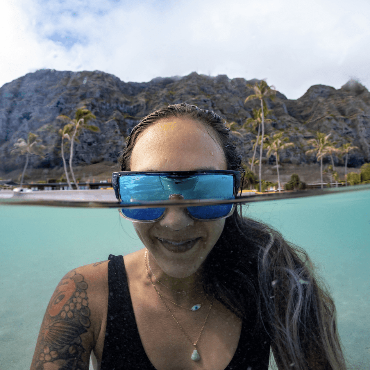 BUZZ Bomb Safety - Ice Blue Mirror Crystal - Safety Glasses - Bomber Eyewear - BZ104ICE