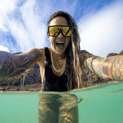 BUZZ Bomb Safety - Polarized Gold Mirror - Safety Glasses - Bomber Eyewear - BZ111GLD