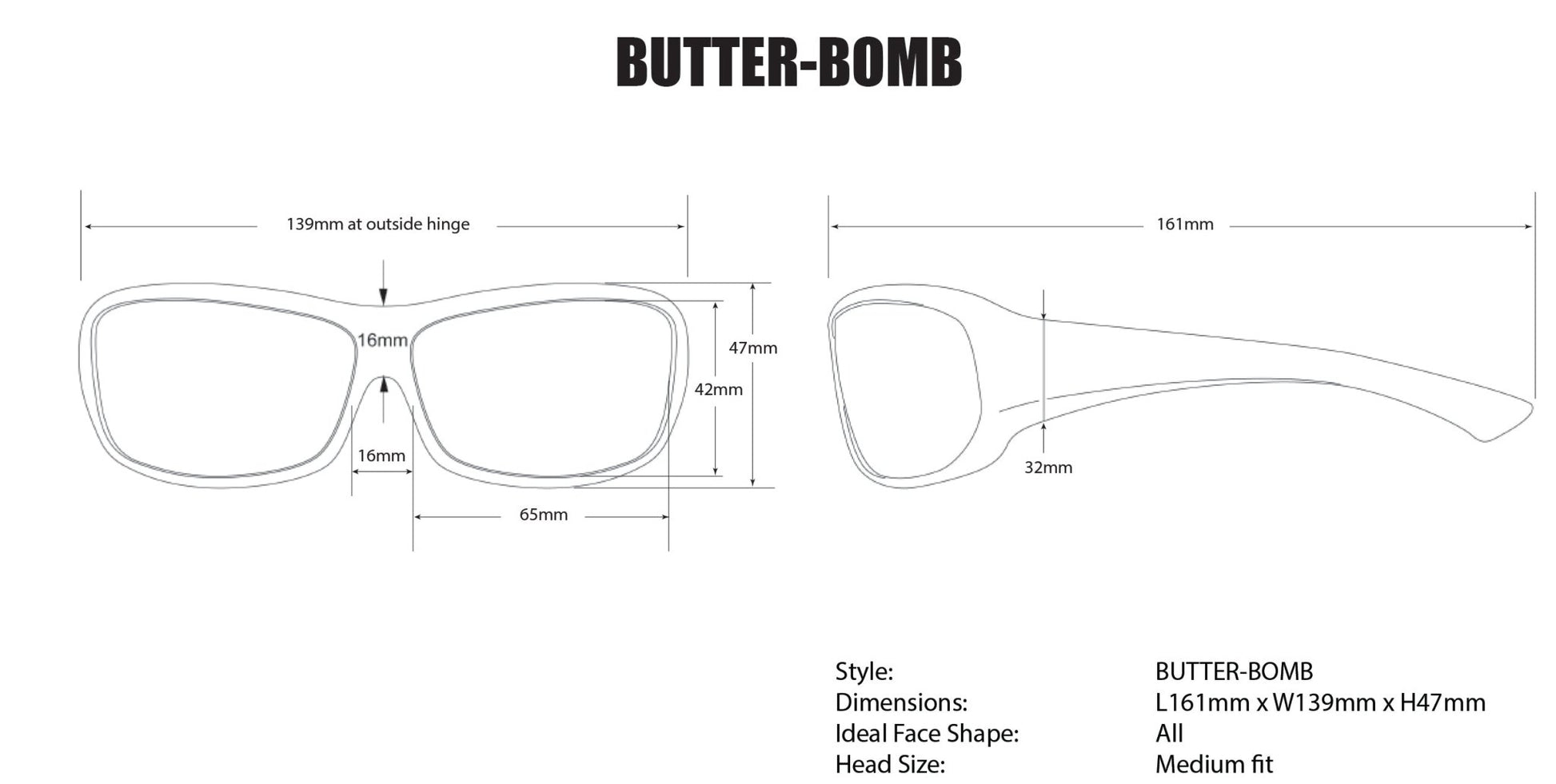 BUZZ Safety - Clear Anti - fog - Safety Glasses - Bomber Eyewear - BZ101AF