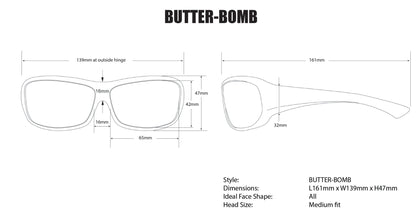 BUZZ Safety - Clear Anti - fog - Safety Glasses - Bomber Eyewear - BZ101AF