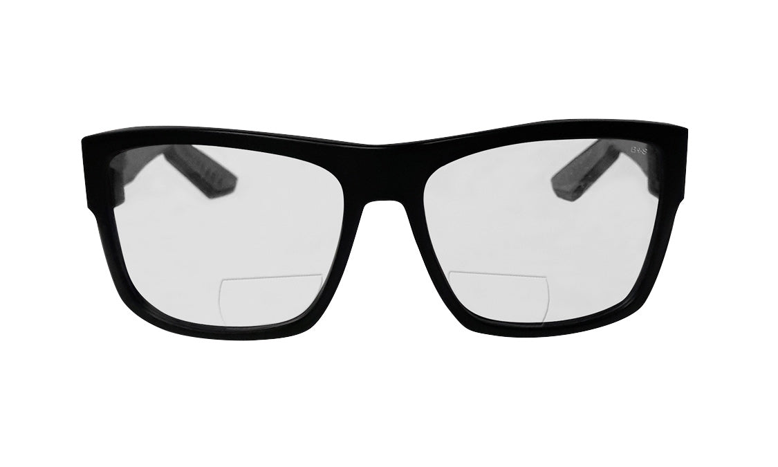 CLUTCH Safety - Bifocals Clear - Safety Glasses - Bomber Eyewear - CL101BF1.5