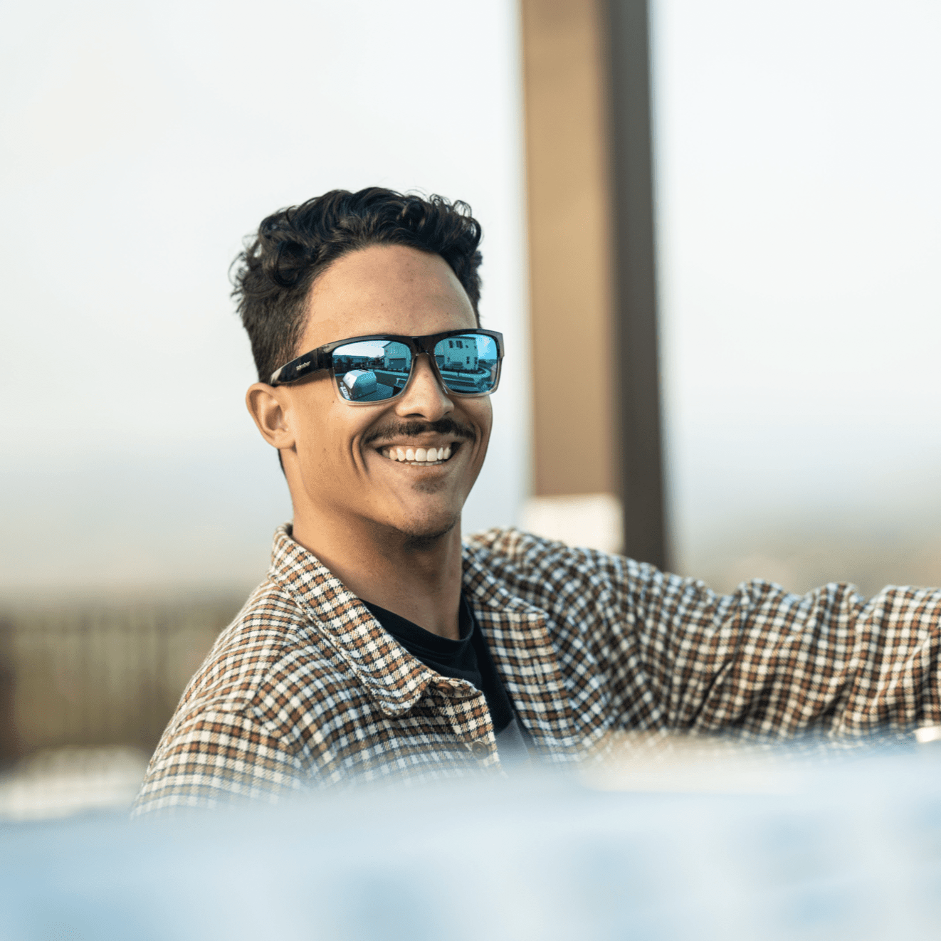 CLUTCH Safety - Ice Blue Mirror Crystal (Grande Available) - Safety Glasses - Bomber Eyewear - CL104ICE