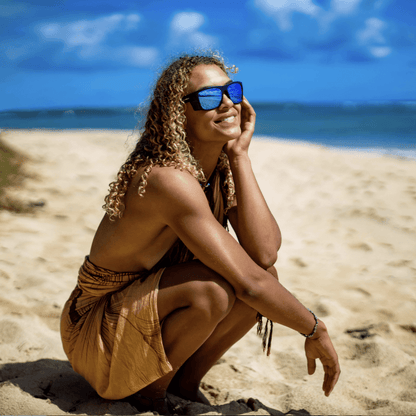 CLUTCH Safety - Polarized Ice Blue Mirror - Safety Glasses - Bomber Eyewear - CL111ICE