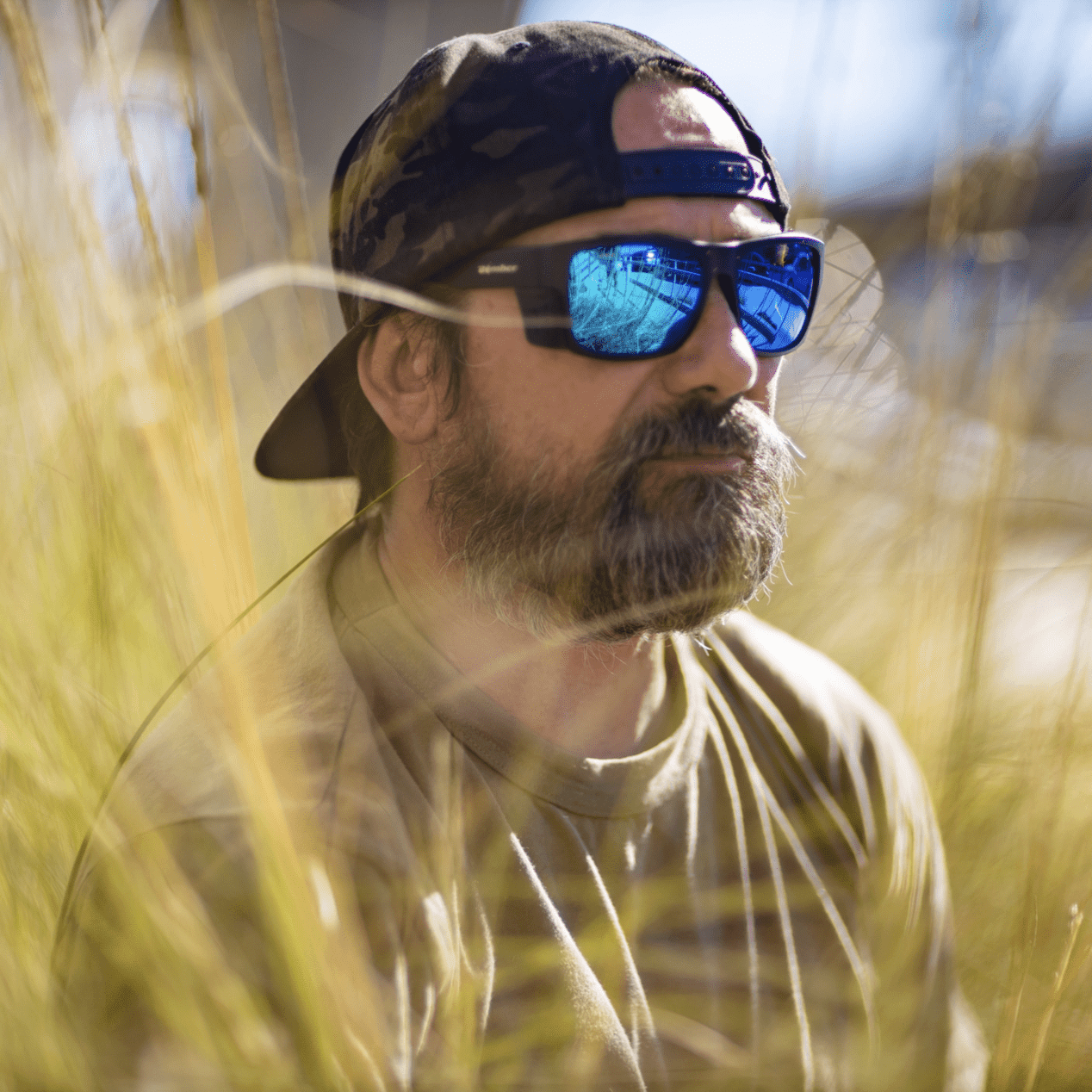 CLUTCH Safety - Polarized Ice Blue Mirror - Safety Glasses - Bomber Eyewear - CL111ICE