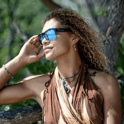 CLUTCH Safety - Polarized Ice Blue Mirror Crystal (Grande Available) - Safety Glasses - Bomber Eyewear - CL114ICE