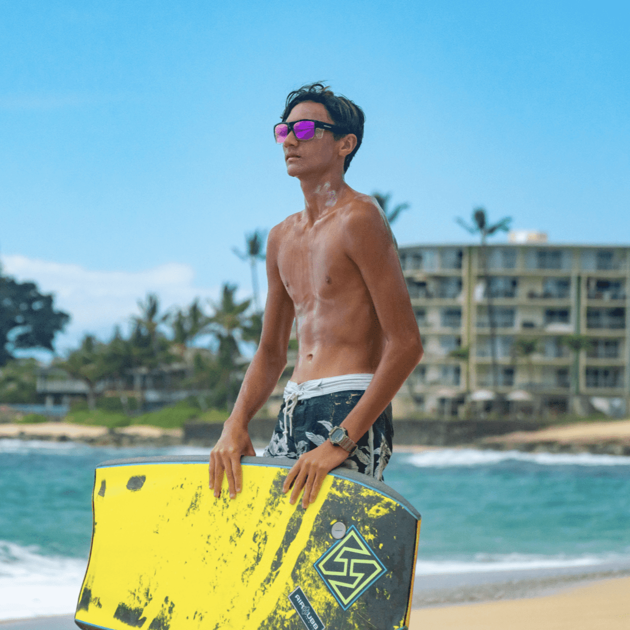 CLUTCH Safety - Polarized Revo Pink Mirror Crystal - Safety Glasses - Bomber Eyewear - CL114PNK