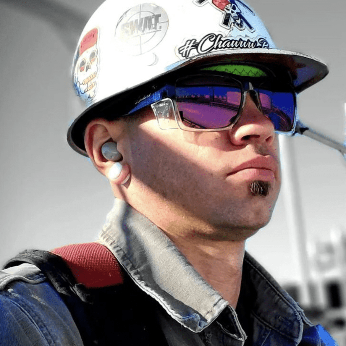 CLUTCH Safety - Polarized Revo Pink Mirror Crystal - Safety Glasses - Bomber Eyewear - CL114PNK