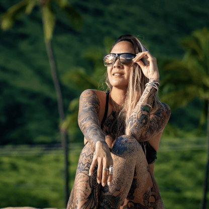 CLUTCH Safety - Polarized Rose Gold Mirror Crystal - Safety Glasses - Bomber Eyewear - CL114PM