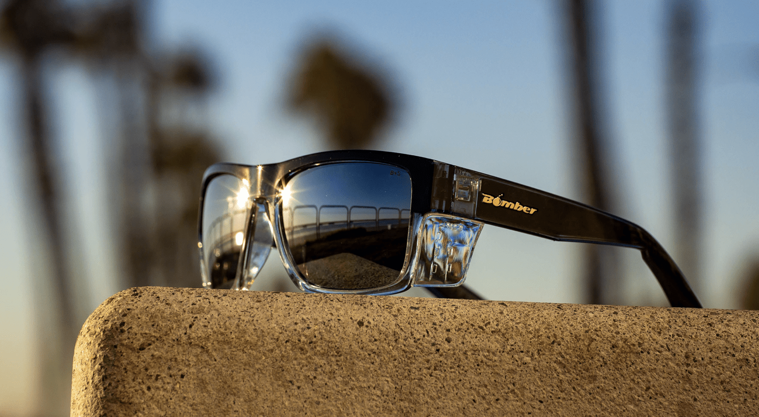 CLUTCH Safety - Polarized Silver Mirror Crystal - Safety Glasses - Bomber Eyewear - CL114