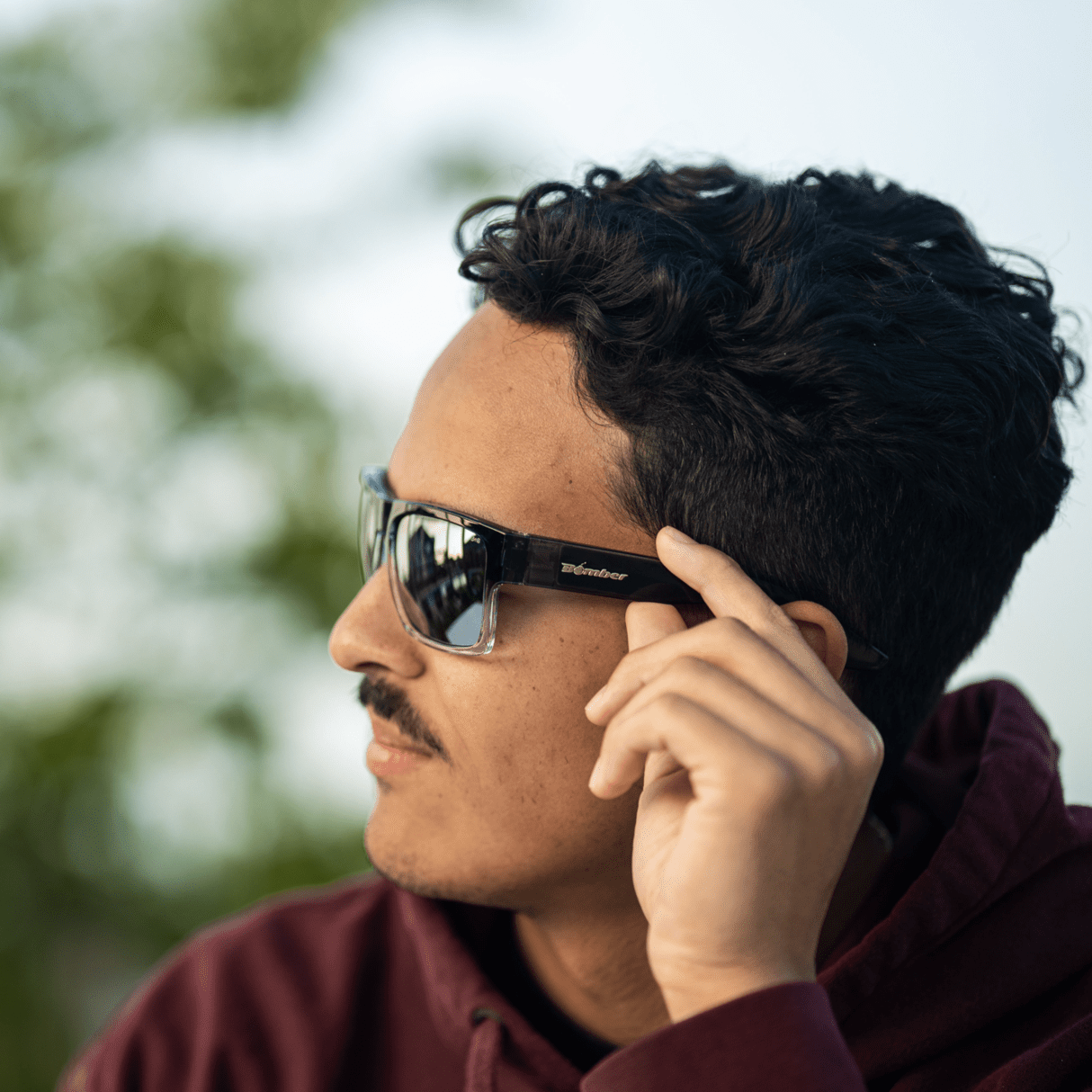 CLUTCH Safety - Polarized Silver Mirror Crystal - Safety Glasses - Bomber Eyewear - CL114