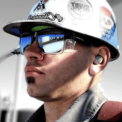 CLUTCH Safety - Polarized Silver Mirror Crystal - Safety Glasses - Bomber Eyewear - CL114