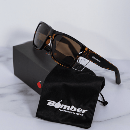 CLUTCH Safety - Polarized Tortoise (Grande Available) - Safety Glasses - Bomber Eyewear - CL112