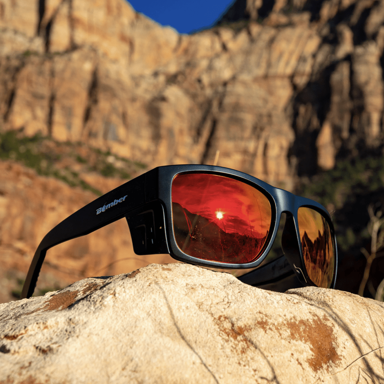 CLUTCH Safety - Red Mirror - Safety Glasses - Bomber Eyewear - CL103RM