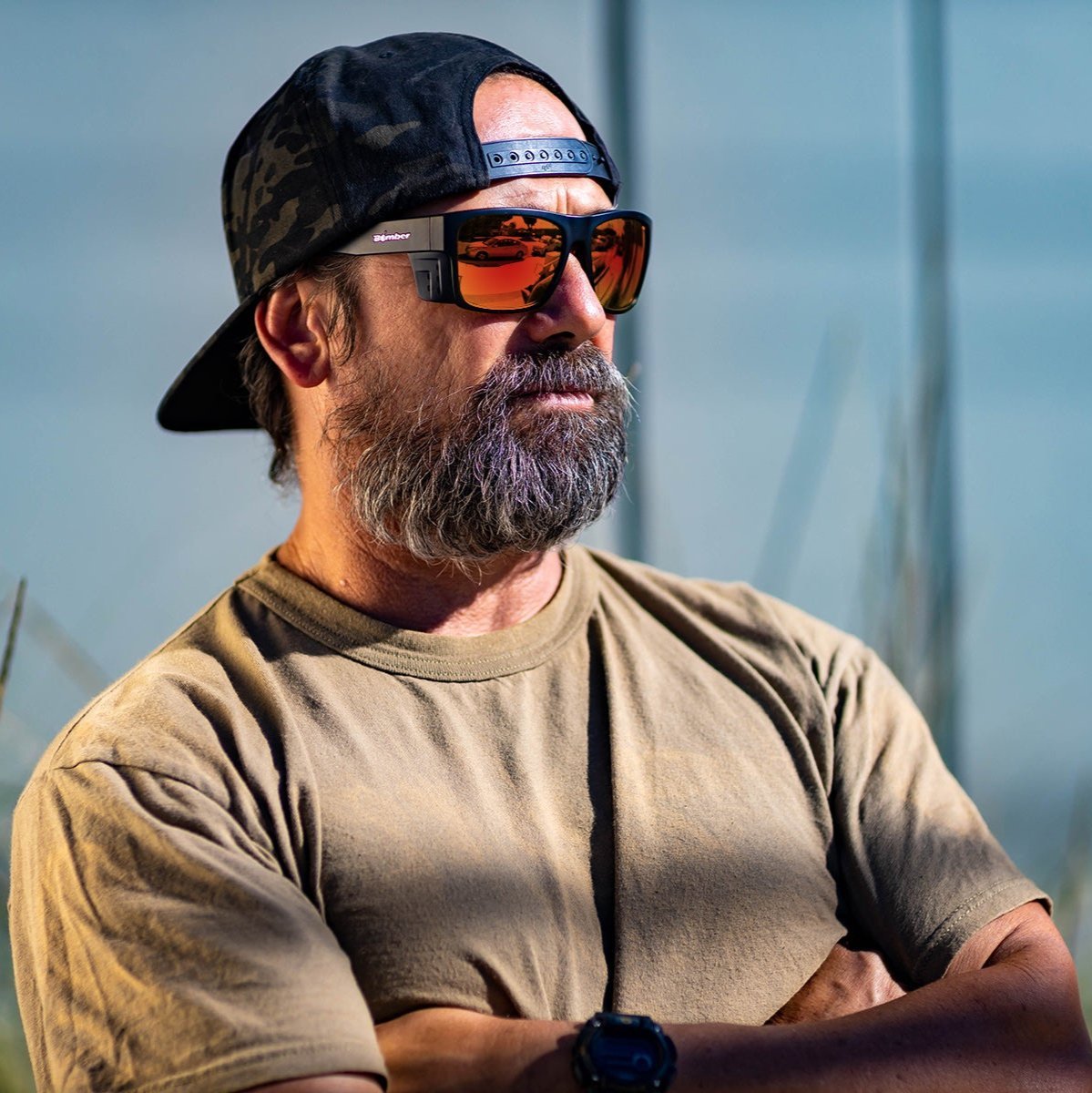 CLUTCH Safety - Red Mirror - Safety Glasses - Bomber Eyewear - CL103RM