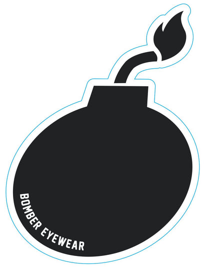 Decal Black Bomb Sticker - Accessories - Bomber Eyewear - 6" Black Bomb Sticker Decal