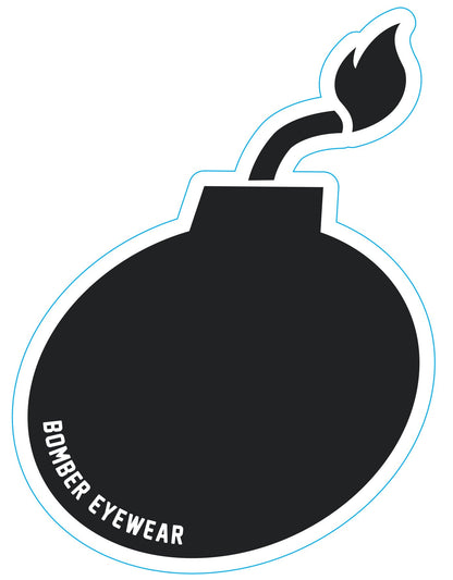 Decal Black Bomb Sticker - Accessories - Bomber Eyewear - 6" Black Bomb Sticker Decal