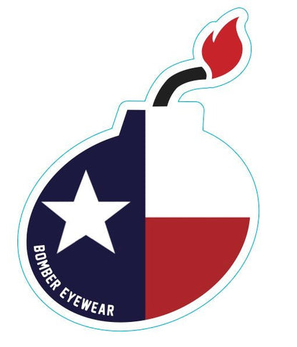 Decal Texas Flag Bomb Sticker - Accessories - Bomber Eyewear - 6" BOMB DECAL_TEXAS FLAG