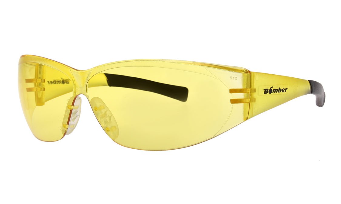 E - Bomb Safety - Yellow - Safety Glasses - Bomber Eyewear - E102