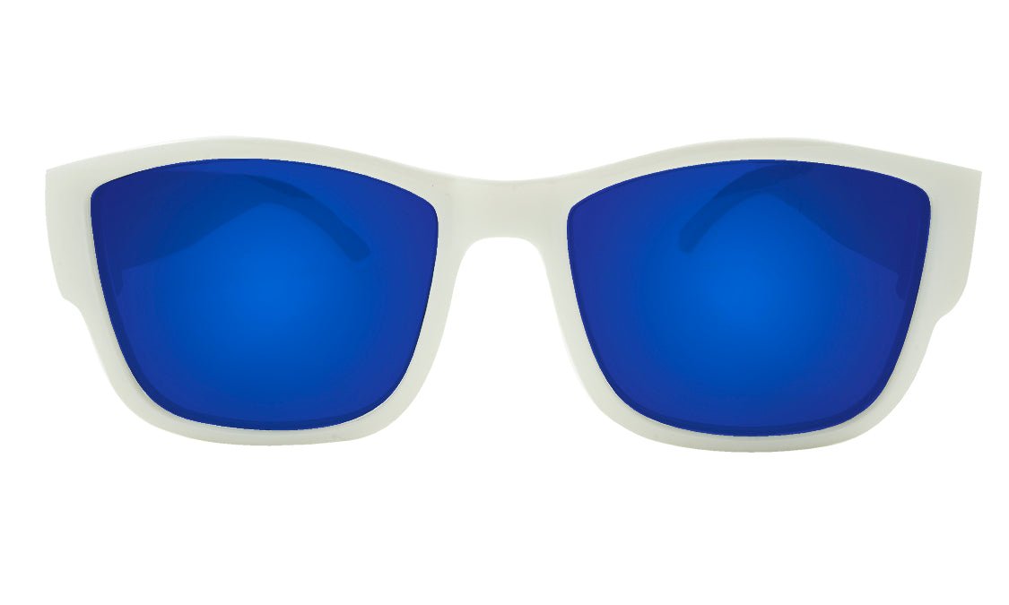 GOMER - Blue Mirror White - Sunglasses - Bomber Eyewear - GM103BMBF