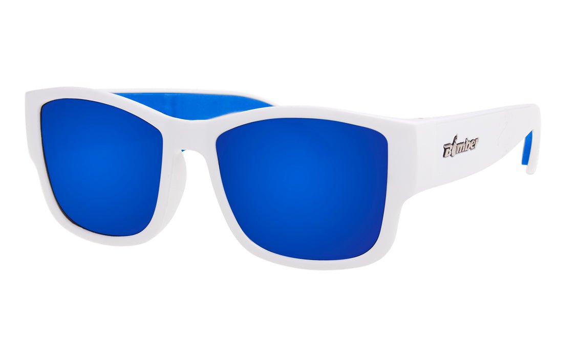 GOMER - Blue Mirror White - Sunglasses - Bomber Eyewear - GM103BMBF